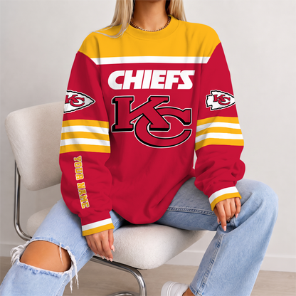 [TOUCHDOWN DEAL] NEW CUSTOMIZED NFL01 KCC KANSAS CITY CHIEFS UNISEX SWEATSHIRT