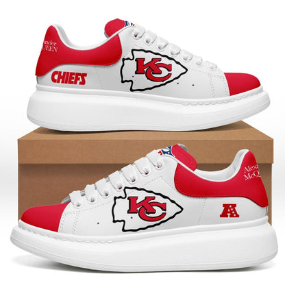 [TOUCHDOWN DEAL] NEW CUSTOMIZED NFL01 KCC KANSAS CITY CHIEFS MCQUEEN SHOES