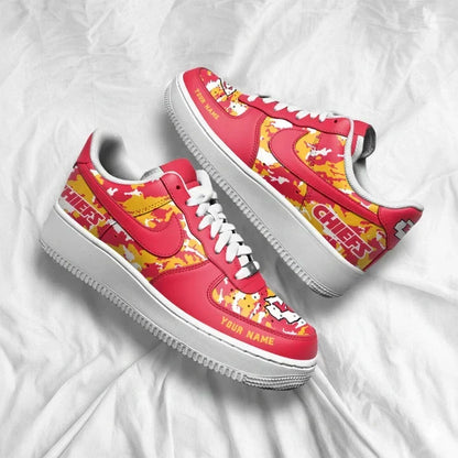 [TOUCHDOWN DEAL] NEW CUSTOMIZED NFL01 KCC KANSAS CITY CHIEFS AF1 SNEAKERS