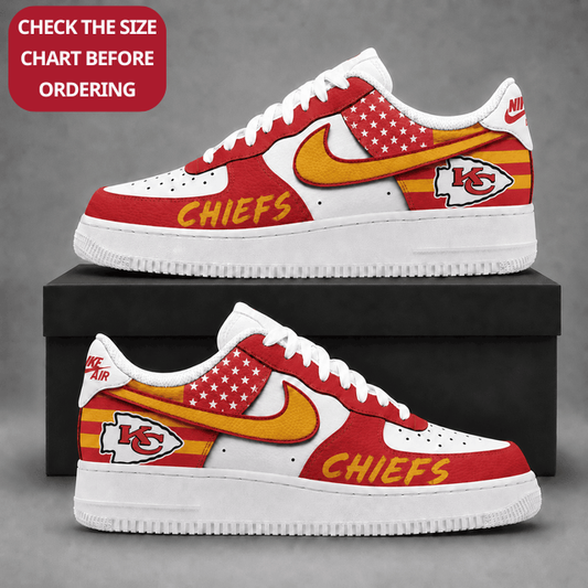 [TOUCHDOWN DEAL] NEW CUSTOMIZED NFL01 KCC KANSAS CITY CHIEFS AF1 SHOES
