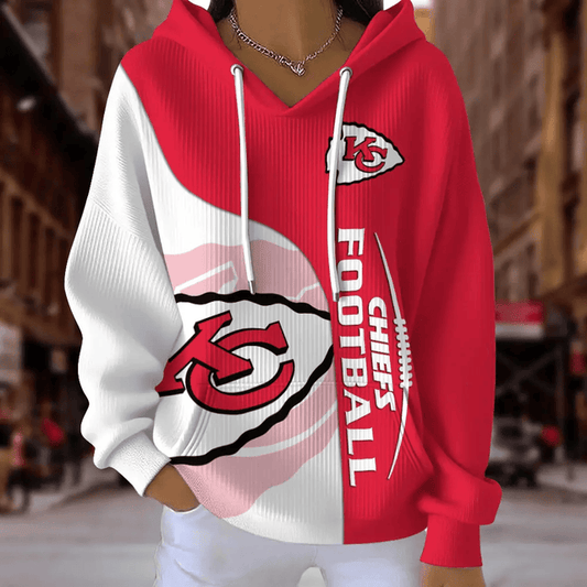 [TOUCHDOWN DEAL] NEW CUSTOMIZED NFL01 KCC KANSAS CITY CHIEFS RIBBED HOODIE & SWEATSHIRT