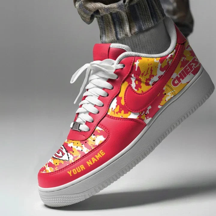 [TOUCHDOWN DEAL] NEW CUSTOMIZED NFL01 KCC KANSAS CITY CHIEFS AF1 SNEAKERS
