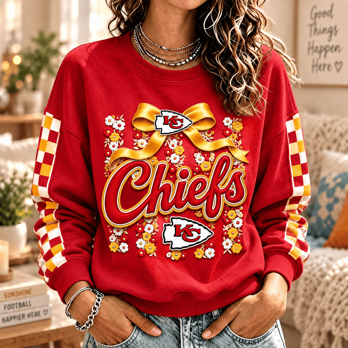 [TOUCHDOWN DEAL] NEW CUSTOMIZED NFL01 KCC KANSAS CITY CHIEFS  UNISEX SWEATSHIRT
