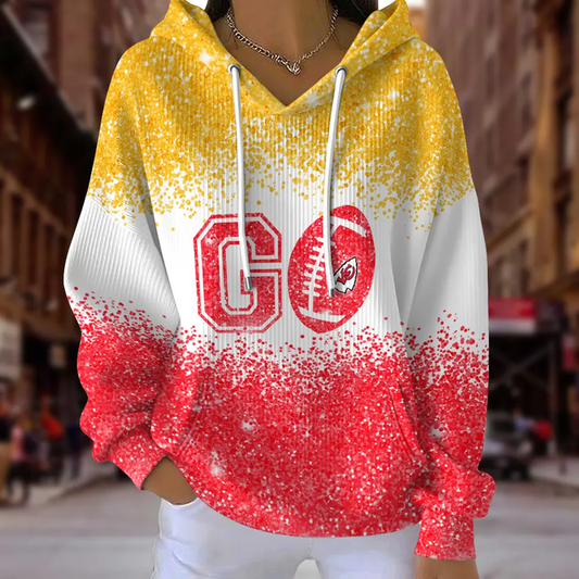 [TOUCHDOWN DEAL] NEW CUSTOMIZED NFL01 KCC KANSAS CITY CHIEFS RIBBED HOODIE & SWEATSHIRT