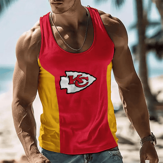 [TOUCHDOWN DEAL] NEW CUSTOMIZED NFL01 KCC KANSAS CITY CHIEFS UNISEX TANK TOP