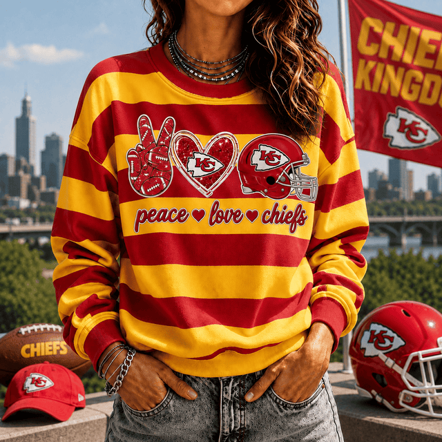 [TOUCHDOWN DEAL] NEW CUSTOMIZED NFL01 KCC KANSAS CITY CHIEFS UNISEX SWEATSHIRT