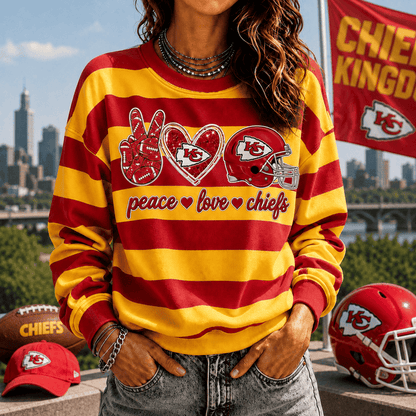 [TOUCHDOWN DEAL] NEW CUSTOMIZED NFL01 KCC KANSAS CITY CHIEFS UNISEX SWEATSHIRT