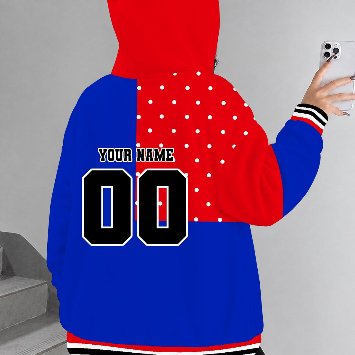 [SLAM DUNK DEAL] NEW CUSTOMIZED NCAA MAM01 KSJ KANSAS JAYHAWKS STRAPPY ZIP HOODIE