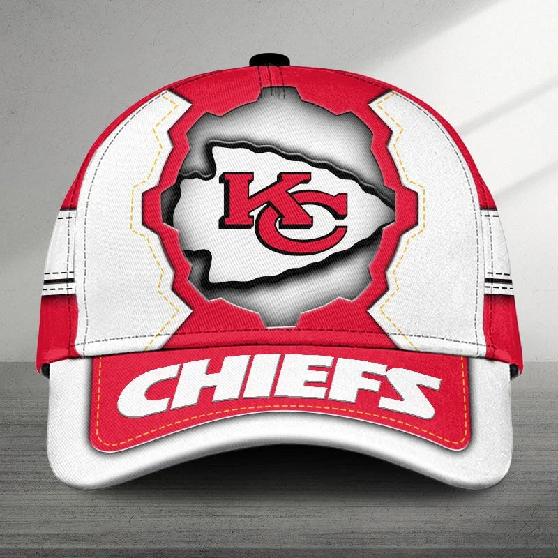 [TOUCHDOWN DEAL] NEW CUSTOMIZED NFL01 KCC KANSAS CITY CHIEFS CLASSIC CAP