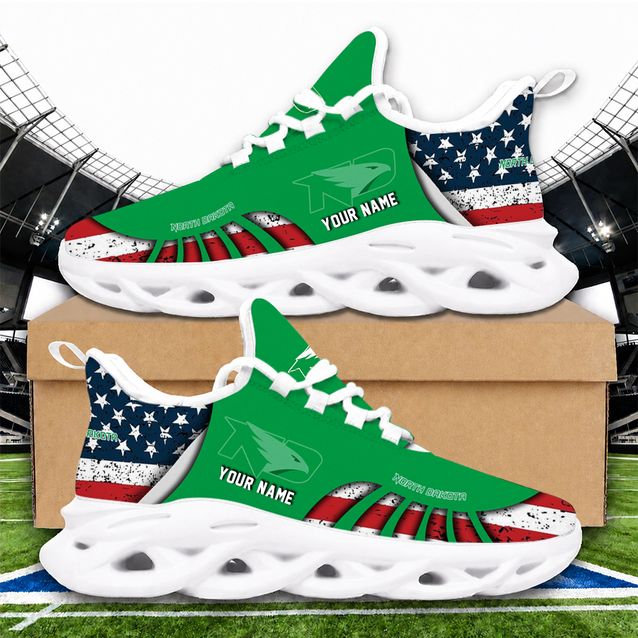 [PUCK DROP DEAL] NEW CUSTOMIZED NCAA MFF01 NFH NORTH DAKOTA FIGHTING HAWKS UNISEX CLUNKY SNEAKERS