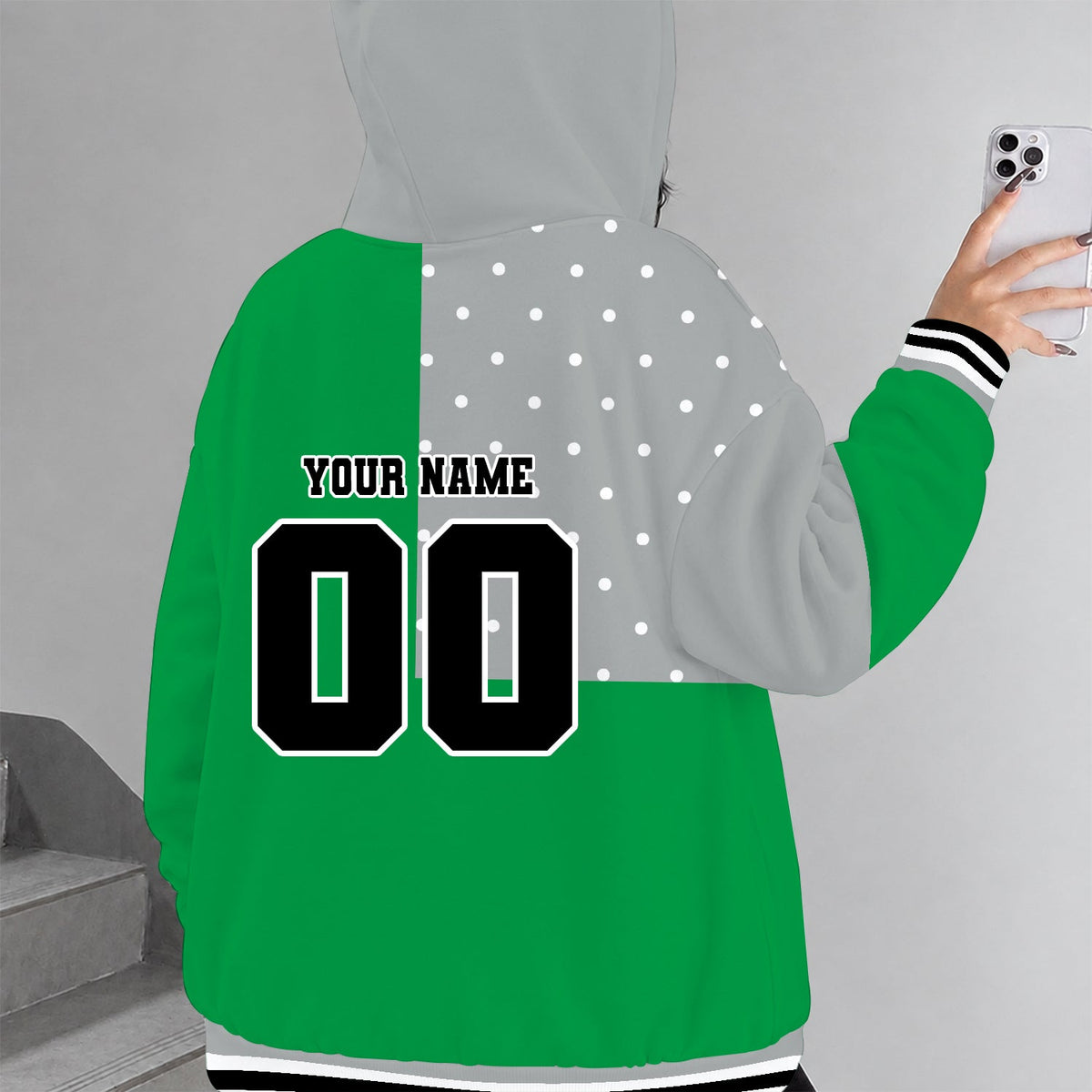 [PUCK DROP DEAL] NEW CUSTOMIZED NCAA MFF01 NFH NORTH DAKOTA FIGHTING HAWKS STRAPPY ZIP HOODIE