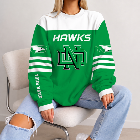 [PUCK DROP DEAL] NEW CUSTOMIZED NCAA MFF01 NFH NORTH DAKOTA FIGHTING HAWKS UNISEX SWEATSHIRT