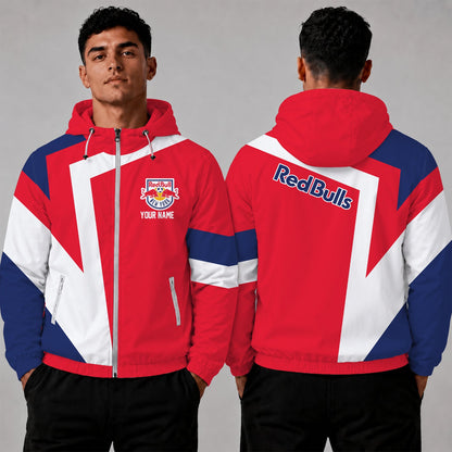 [GOAL DEAL] NEW CUSTOMIZED MLS01 NRB NEW YORK RED BULLS WINDBREAKER JACKET