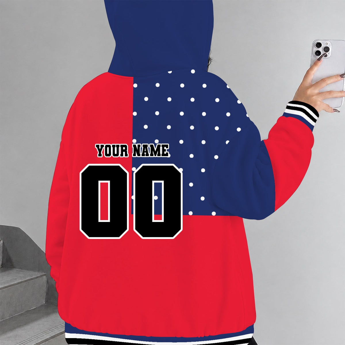 [GOAL DEAL] NEW CUSTOMIZED MLS01 NRB NEW YORK RED BULLS ZIP HOODIE
