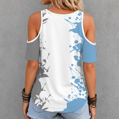 [HOOPS SPECIAL] NEW CUSTOMIZED NCAA CFH01 NTH NORTH CAROLINA TAR HEELS CRISS CROSS V-NECK TOP