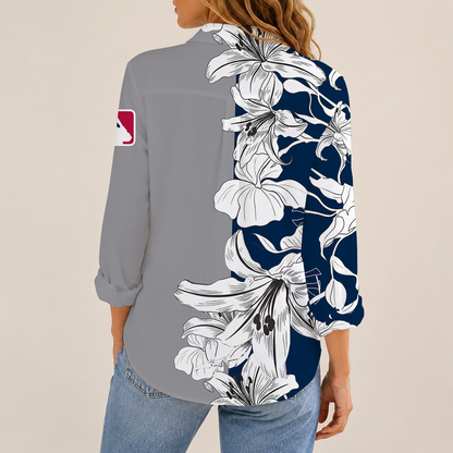 [HOMERUN DEAL] NEW CUSTOMIZED MLB01 NYY NEW YORK YANKEES WOMEN CASUAL SHIRT