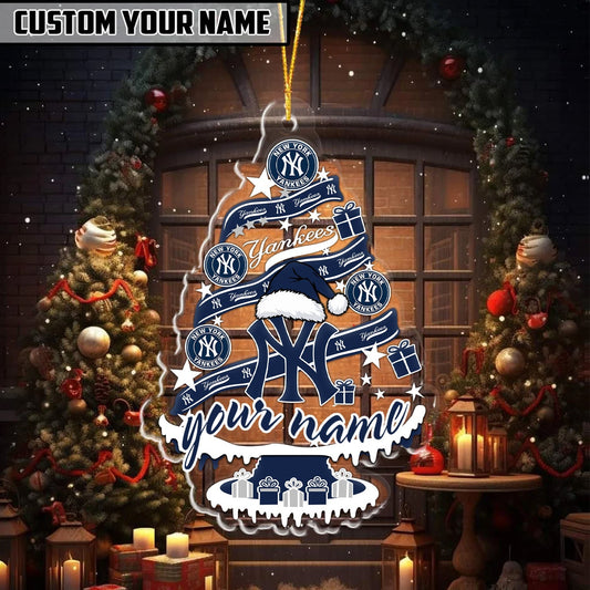 [HOMERUN DEAL] NEW CUSTOMIZED MLB01 NYY NEW YORK YANKEES CHRISTMAS ACRYLIC ORNAMENT