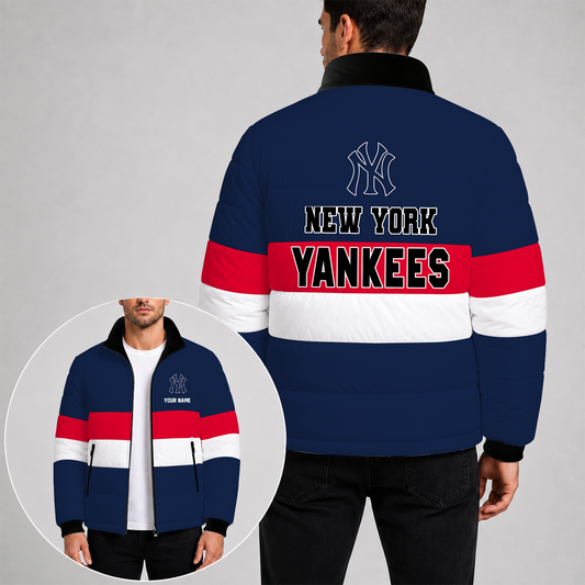 [HOMERUN DEAL] NEW CUSTOMIZED MLB 01 THE YANKEES PUFFER JACKET