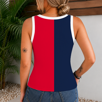 [HOMERUN DEAL] NEW CUSTOMIZED MLB01 NYY NEW YORK YANKEES WOMEN'S V-NECK TANK TOP