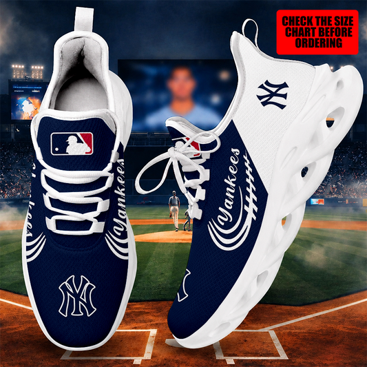 [HOMERUN DEAL] NEW CUSTOMIZED MLB01 NYY NEW YORK YANKEES MAX SOUL SHOES