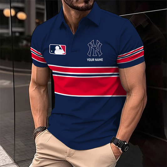 [HOMERUN DEAL] NEW CUSTOMIZED MLB01 NYY NEW YORK YANKEES POLO SHIRT