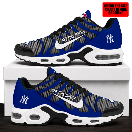 [HOMERUN DEAL] NEW CUSTOMIZED MLB01 NYY NEW YORK YANKEES AIR MAX PLUS SNEAKERS