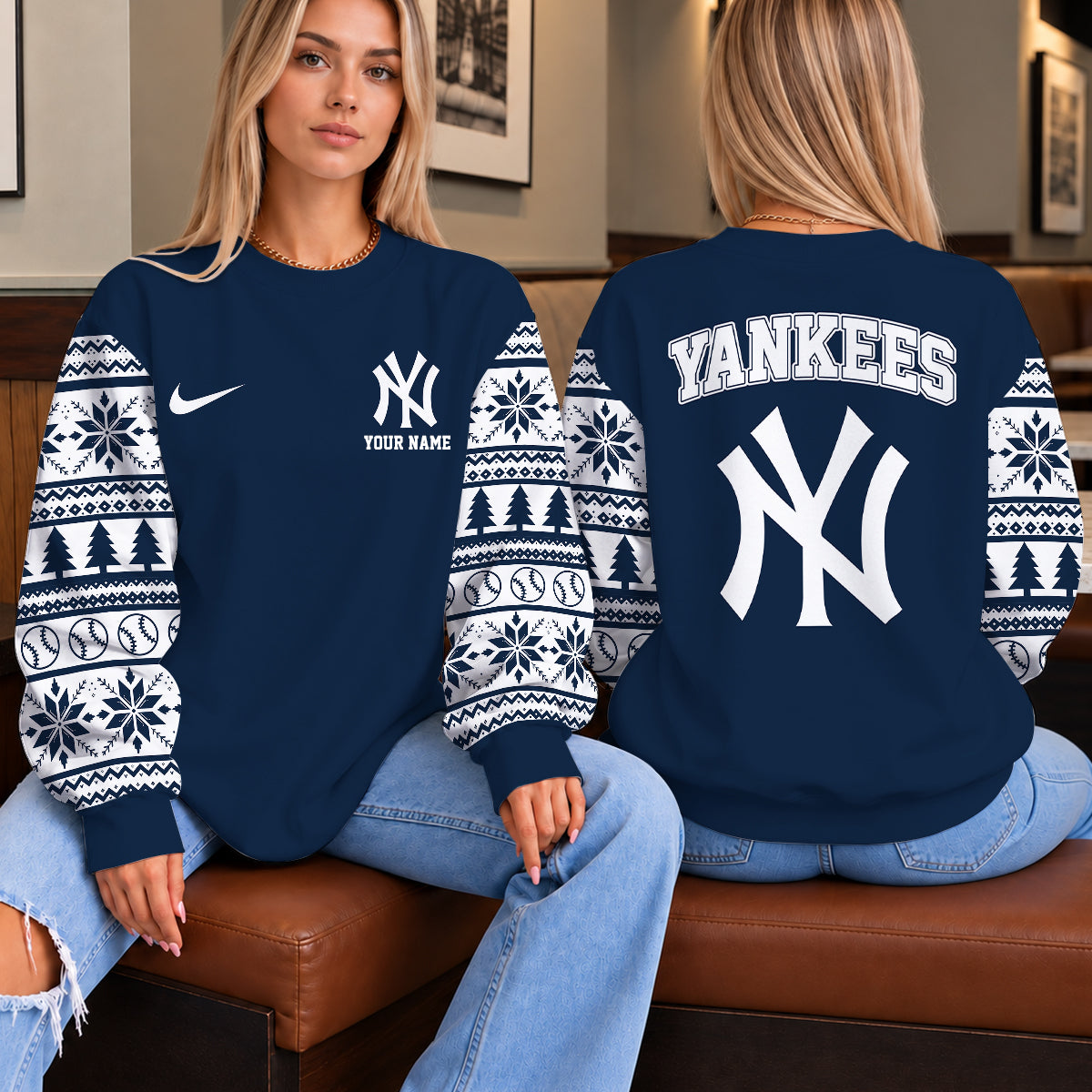 [HOMERUN DEAL] NEW CUSTOMIZED MLB01 NYY THE YANKEES UNISEX SWEATSHIRT