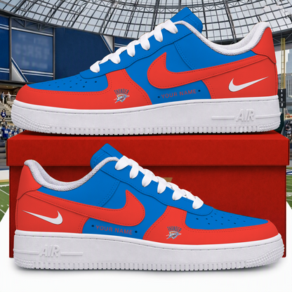 [SLAM DUNK DEAL] NEW CUSTOMIZED NBA01 OCT OKLAHOMA CITY THUNDER AF1 SHOES