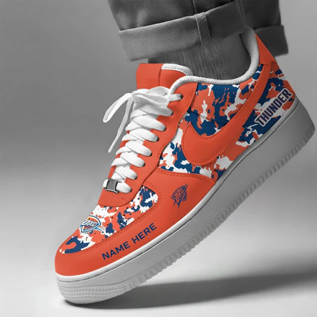 [SLAM DUNK DEAL] NEW CUSTOMIZED NBA01 OCT OKLAHOMA CITY THUNDER AF1 SHOES