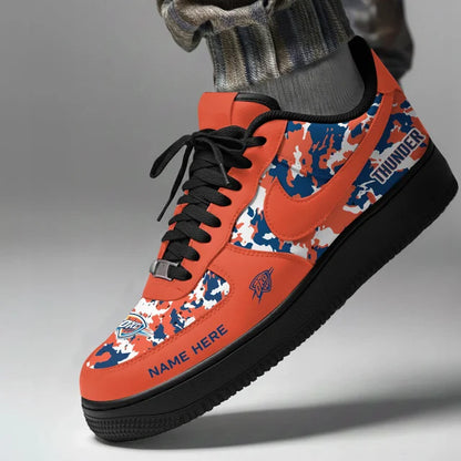 [SLAM DUNK DEAL] NEW CUSTOMIZED NBA01 OCT OKLAHOMA CITY THUNDER AF1 SHOES
