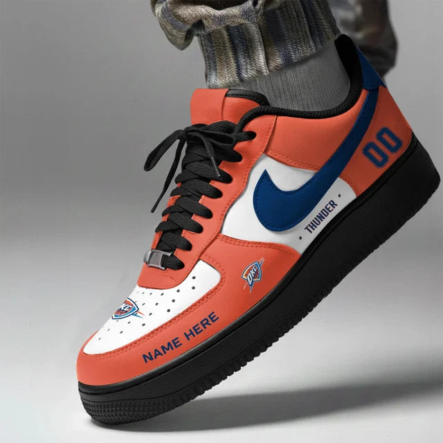 [SLAM DUNK DEAL] NEW CUSTOMIZED NBA01 OCT OKLAHOMA CITY THUNDER AF1 SHOES