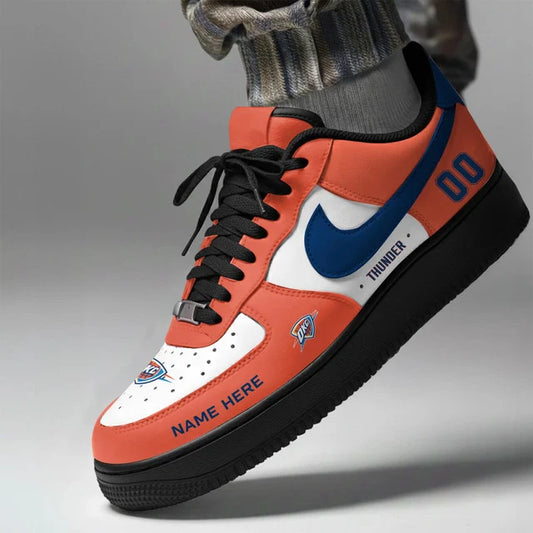 [SLAM DUNK DEAL] NEW CUSTOMIZED NBA01 OCT OKLAHOMA CITY THUNDER AF1 SHOES