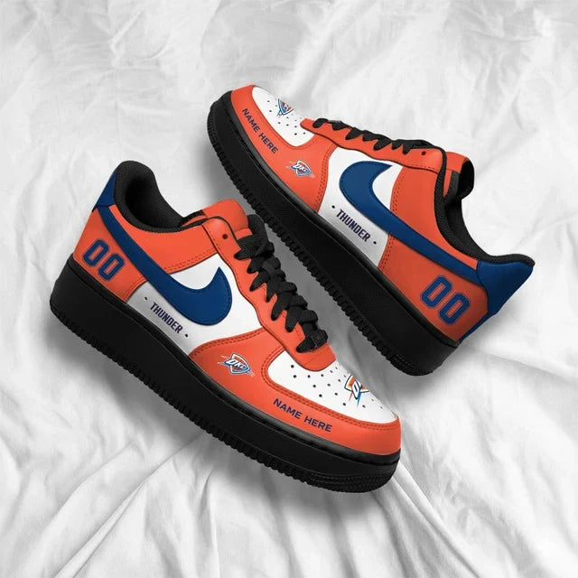 [SLAM DUNK DEAL] NEW CUSTOMIZED NBA01 OCT OKLAHOMA CITY THUNDER AF1 SHOES