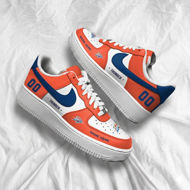 [SLAM DUNK DEAL] NEW CUSTOMIZED NBA01 OCT OKLAHOMA CITY THUNDER AF1 SHOES