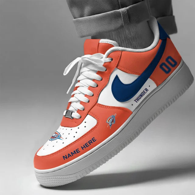 [SLAM DUNK DEAL] NEW CUSTOMIZED NBA01 OCT OKLAHOMA CITY THUNDER AF1 SHOES