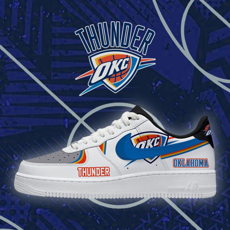 [SLAM DUNK DEAL] NEW CUSTOMIZED NBA01 OCT OKLAHOMA CITY THUNDER AF1 SHOES