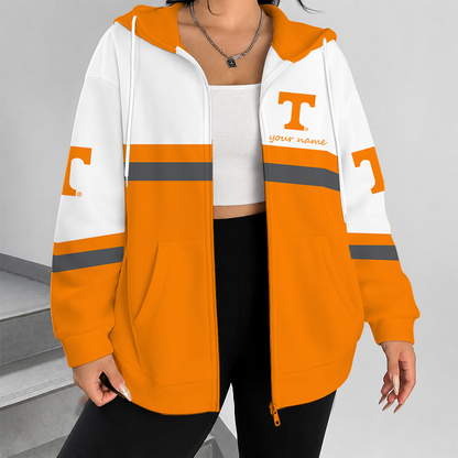 [FAN FAVORITE] NEW CUSTOMIZED NCAA FBS01 TNV TENNESSEE VOLUNTEERS ZIP HOODIE