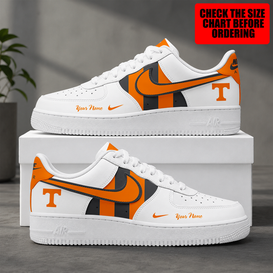 [TOUCHDOWN DEAL] NEW CUSTOMIZED NCAA FBS01 TNV TENNESSEE VOLUNTEERS AF1 SHOES