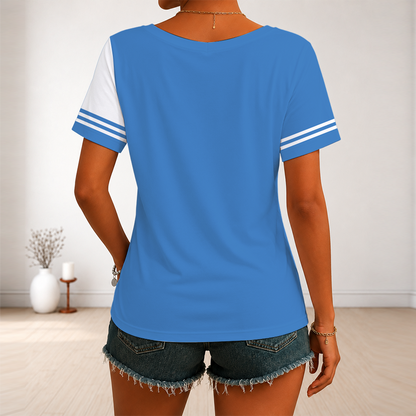 [HOT DEAL] NEW CUSTOMIZED NBA01 OCT OKLAHOMA CITY THUNDER V-NECK FEMALE SHIRT