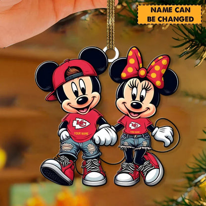 [TOUCHDOWN DEAL] NEW CUSTOMIZED NFL01 KCC KANSAS CITY CHIEFS CHRISTMAS ACRYLIC ORNAMENT
