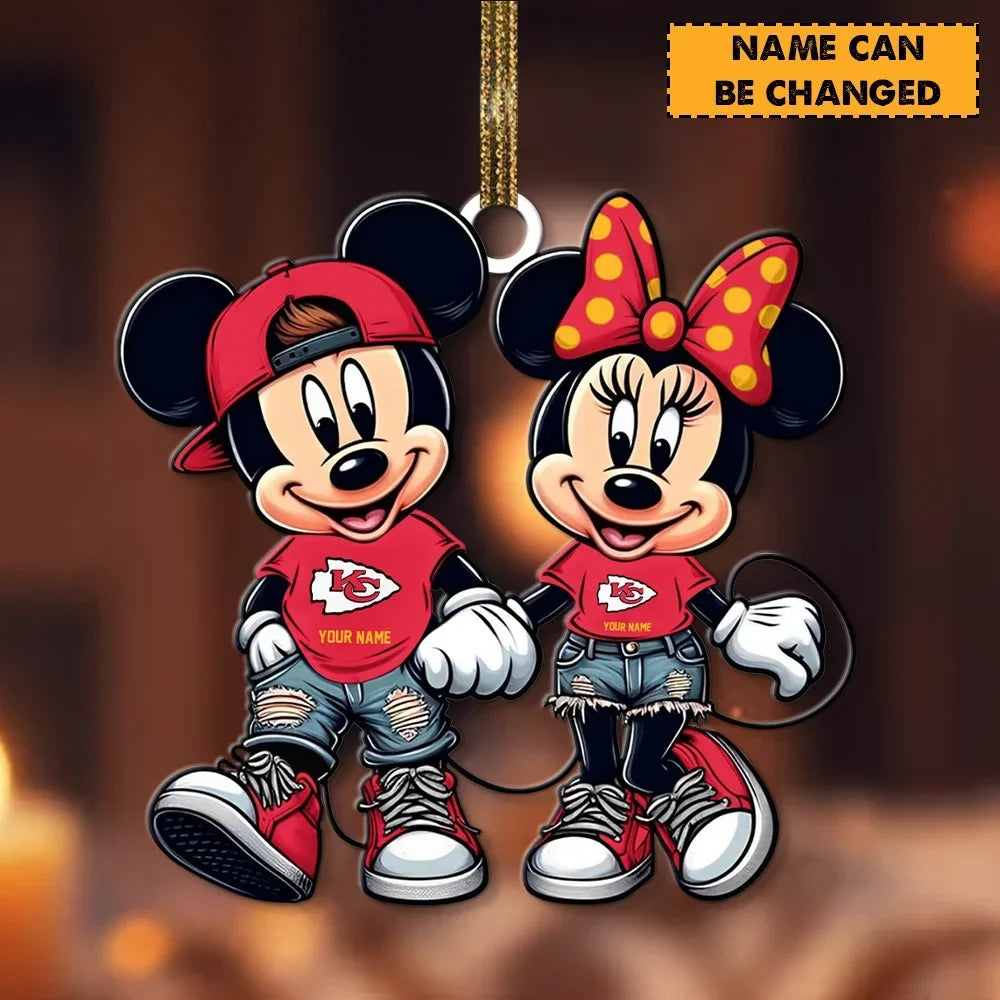 [TOUCHDOWN DEAL] NEW CUSTOMIZED NFL01 KCC KANSAS CITY CHIEFS CHRISTMAS ACRYLIC ORNAMENT