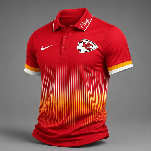 [TOUCHDOWN DEAL] NEW CUSTOMIZED NFL01 KCC KANSAS CITY CHIEFS POLO SHIRT