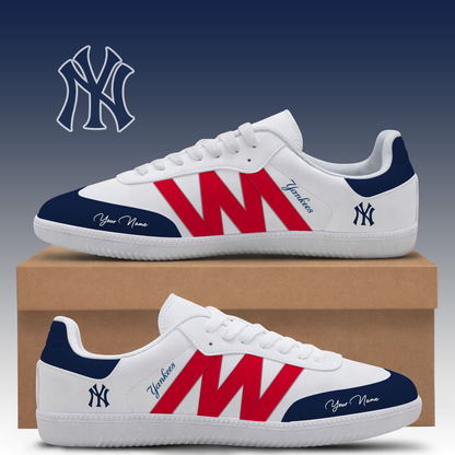 [HOMERUN DEAL] NEW CUSTOMIZED MLB01 NYY NEW YORK YANKEES CLASSIC SNEAKERS
