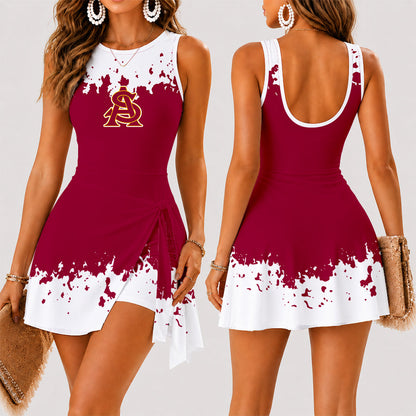 [HOMERUN DEAL] NEW CUSTOMIZED NCAA CWS02 ASS ARIZONA STATE SUN DEVILS WOMEN'S SUMMER SKORT DRESS