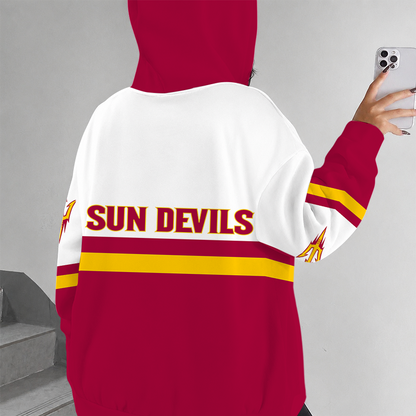 [FAN FAVORITE] NEW CUSTOMIZED NCAA CWS02 ASS ARIZONA STATE SUN DEVILS ZIP HOODIE