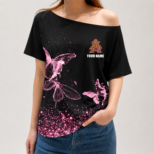 [HOMERUN DEAL] NEW CUSTOMIZED NCAA CWS02 ASS ARIZONA STATE SUN DEVILS OFF-SHOULDER SHIRT