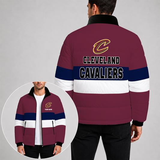 [SLAM DUNK DEAL] NEW CUSTOMIZED NBA02 CCA THE CAVALIERS PUFFER JACKET