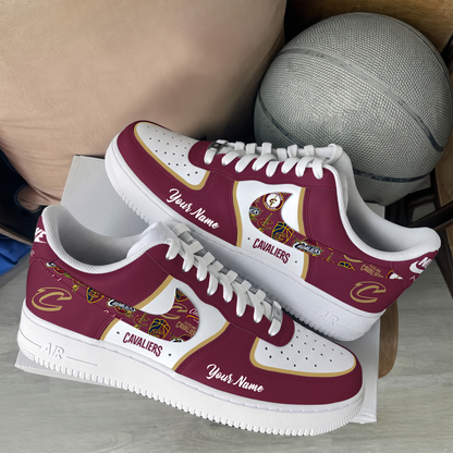 [SLAM DUNK DEAL] NEW CUSTOMIZED NBA02 CCA CLEVELAND CAVALIERS AF1 SHOES