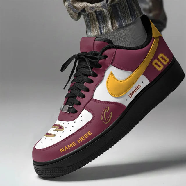 [SLAM DUNK DEAL] NEW CUSTOMIZED NBA02 CCA CLEVELAND CAVALIERS AF1 SHOES