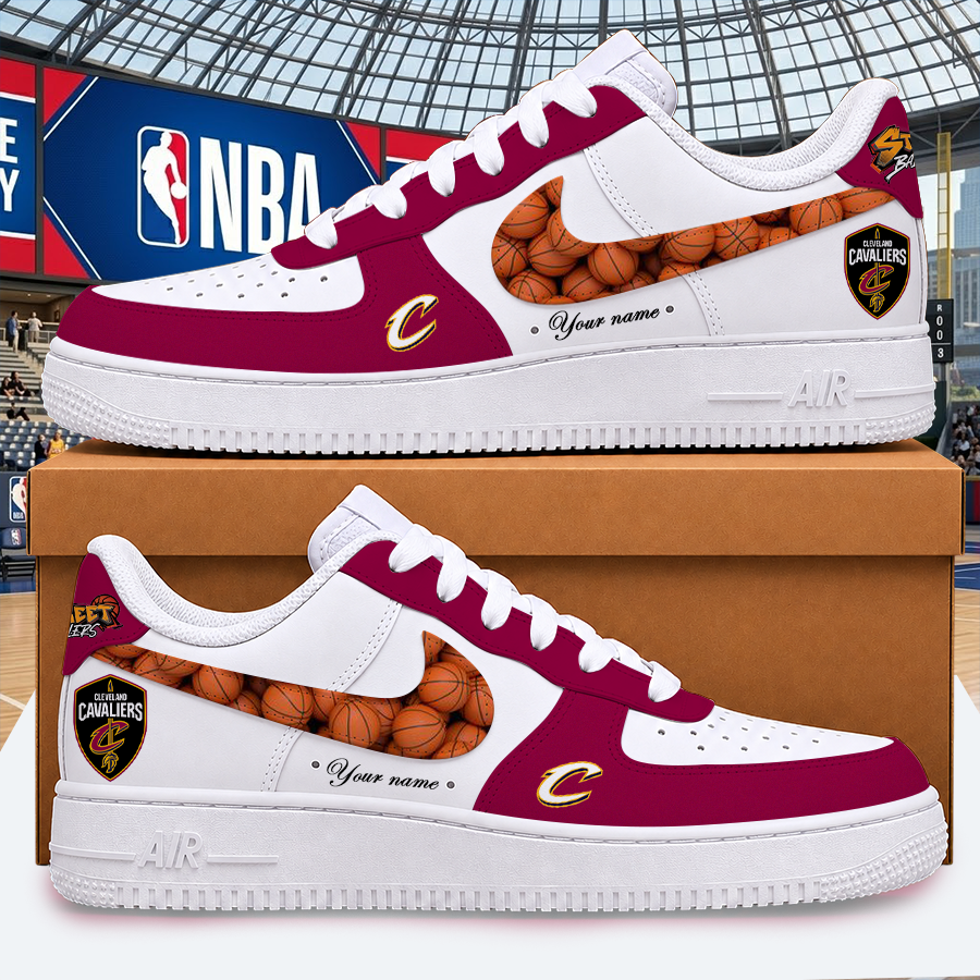 [SLAM DUNK DEAL] NEW CUSTOMIZED NBA02 CCA CLEVELAND CAVALIERS AF1 SHOES